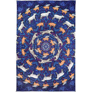 3D Pink Floyd Animals Tapestry by Sunshine Joy